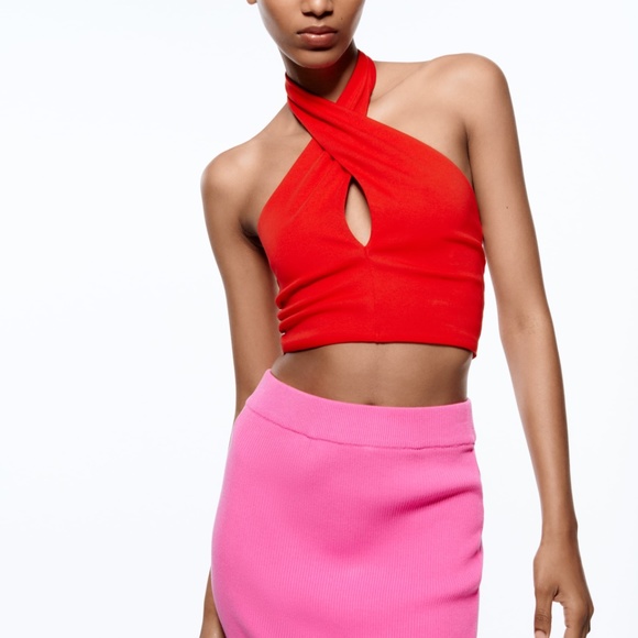 Zara Red Halter 4147/334 - Picture 2 of 3